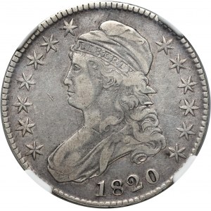 Stati Uniti d'America, 1/2 Dollaro 1820, Filadelfia, Busto coperto