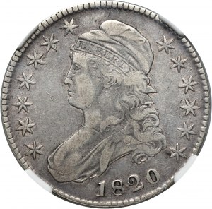 Spojené štáty americké, 1/2 dolára 1820, Philadelphia, Capped Bust