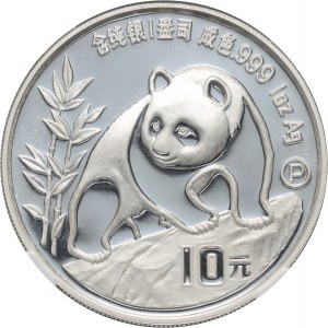 Čína, 10 juanů 1990 P, Panda