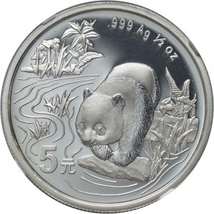 China, 5 Yuan 1997, Panda