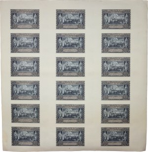 General Government, 20 zloty 1.03.1940, uncut sheet