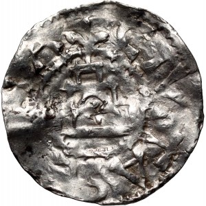 Svizzera, Coira, Ulrich I 1002-1026, denario