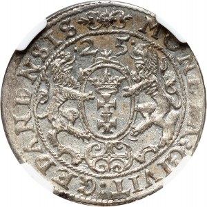 Sigismondo III Vasa, ort 1625, Danzica