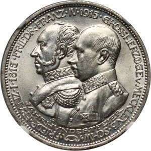 Niemcy, Meklemburgia-Schwerin, Fryderyk Franciszek IV, 3 marki 1915 A, Berlin