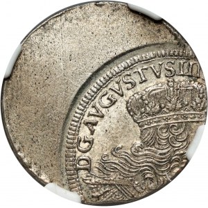 August III, ort 1753-1756 EC, Lipsk, DESTRUKT