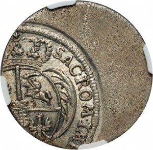 August III, ort 1753-1756 EC, Leipzig, DESTRUKT