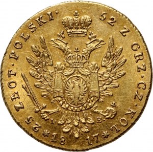 Congress Kingdom, Alexander I, 25 zlotys 1817 IB, Warsaw