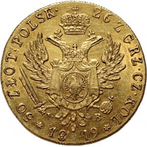 Royaume du Congrès, Alexandre Ier, 50 zloty 1819 IB, Varsovie