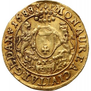 Jan III Sobieski, ducat 1688, Gdansk