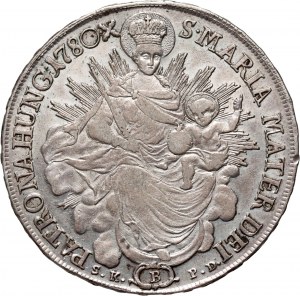 Hongrie, Marie-Thérèse, thaler 1780 B, Kremnica