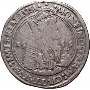 Niderlandy, Deventer, Kampen i Zwolle, Karol V, talar (Daalder Karolusdaalder) 1555, Deventer