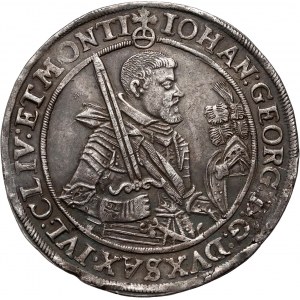 Germany, Saxony, John George I, Thaler 1624, Wolkenstein