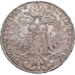 Rakousko, Marie Terezie, 1780 ICFA tolar, Vídeň, stará ražba