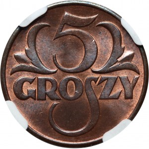 II RP, 5 groszy 1937, Warschau