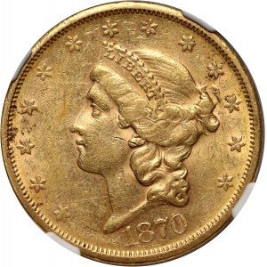 Stany Zjednoczone Ameryki, 20 dolarów 1870 S, San Francisco