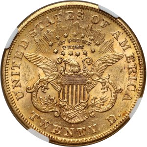 États-Unis d'Amérique, 20 $ 1870 S, San Francisco