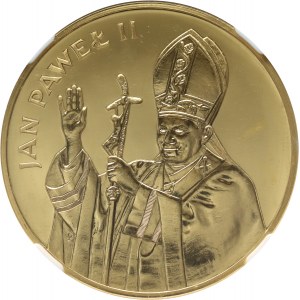 People's Republic of Poland, 10000 gold 1982, John Paul II, Valcambi, plain stamp