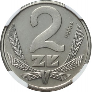 PRL, 2 zlotys 1986, PRÓBA, nickel