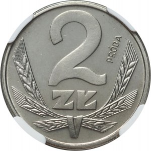 PRL, 2 zloty 1986, SAMPLE, nickel