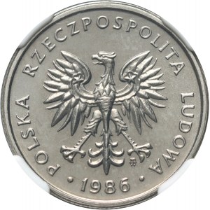 PRL, 2 złote 1986, PRÓBA, nikiel