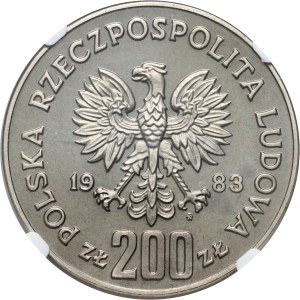 Polská lidová republika, 200 zlotých 1983, 300 let bitvy u Vídně, SAMPLE, nikl