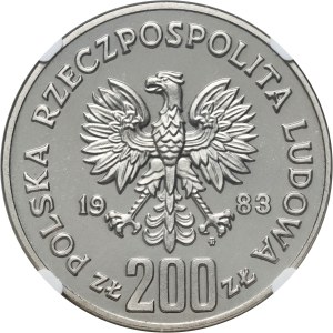 PRL, 200 złotych 1983, 300-lecie Odsieczy Wiedeńskiej, PRÓBA, nikiel