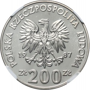 Poľská ľudová republika, 200 zlatých 1987, Hry XXIV. olympiády, SAMPLE, nikel
