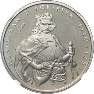 Polská lidová republika, 1000 zlotých 1986, Władysław I Łokietek, PRÓBA, nikl