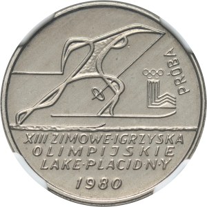 People's Republic of Poland, 2000 gold 1980, XIII Olympic Winter Games Lake Placid 1980, SAMPLE, nickel