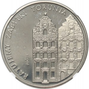 Repubblica Popolare di Polonia, 5000 zloty 1989, Monumenti di Toruń, nichel