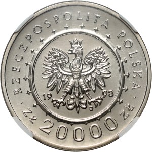 III RP, 20000 gold 1993, Łańcut Castle, SAMPLE, nickel