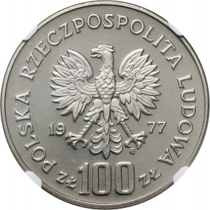 PRL, 100 zloty 1977, Wawel Royal Castle, SAMPLE, nickel