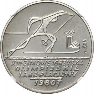 Polská lidová republika, 200 zlatých 1980, Olympijské hry v Lake Placid, SAMPLE, nikl