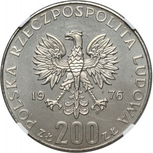 Polská lidová republika, 200 zlatých 1976, Montreal Olympics, SAMPLE, nikl