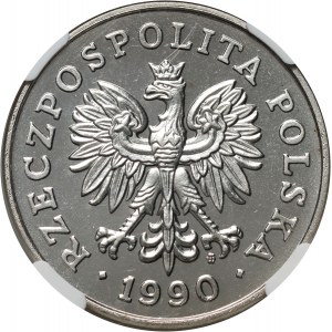 III RP, 100 zloty 1990, PRÓBA, nichel