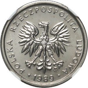 PRL, 1 złoty 1989, PRÓBA, nikiel