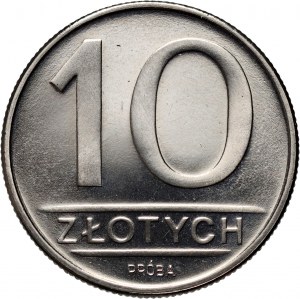 PRL, 10 zloty 1984, SAMPLE, nickel