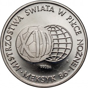 PRL, 1000 złotych 1986, Mistrzostwa Świata w Piłce Nożnej - Meksyk 86, PRÓBA, nikiel