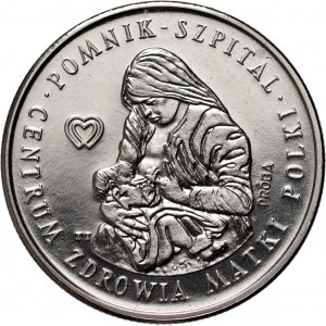 PRL, 100 złotych 1985, Pomnik - Szpital Matki Polki, PRÓBA, nikiel