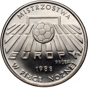 Volksrepublik Polen, 200 Gold 1987, Fußball-Europameisterschaft 1988, MUSTER, Nickel