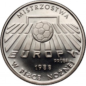 PRL, 200 złotych 1987, Mistrzostwa Europy w Piłce Nożnej 1988, PRÓBA, nikiel