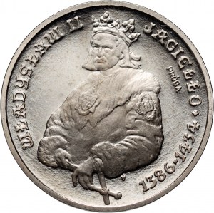 People's Republic of Poland, 5,000 gold 1989, Ladislaus II Jagiello, SAMPLE, nickel