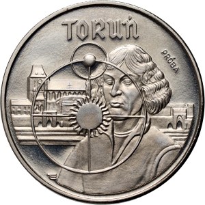 Polská lidová republika, 5000 zlotých 1989, Toruň - Mikołaj Kopernik, PRÓBA, nikl