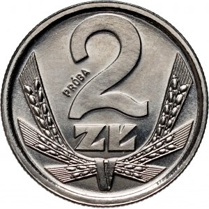 PRL, 2 Zloty 1989, PRÓBA, Nickel