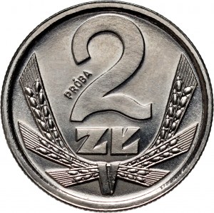 PRL, 2 zloty 1989, SAMPLE, nickel