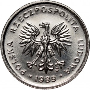 PRL, 2 zlotys 1989, PRÓBA, nickel