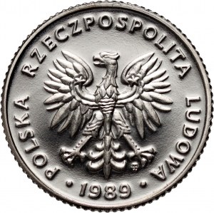 PRL, 10 złotych 1989, PRÓBA, nikiel