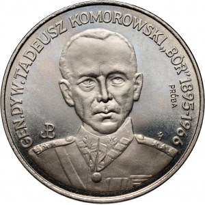 III RP, 200000 zlotys 1990, Général Tadeusz Komorowski - Bór, PRÓBA, nickel