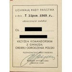 Polska, PRL, Krzyż Komandorski z Gwiazdą Orderu Odrodzenia Polski, II Klasa, 1944