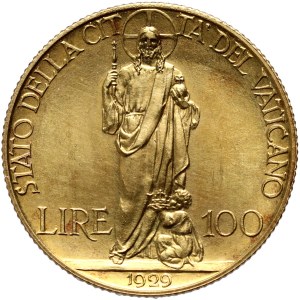 Vatikán, Pius XI, 100 lír 1929